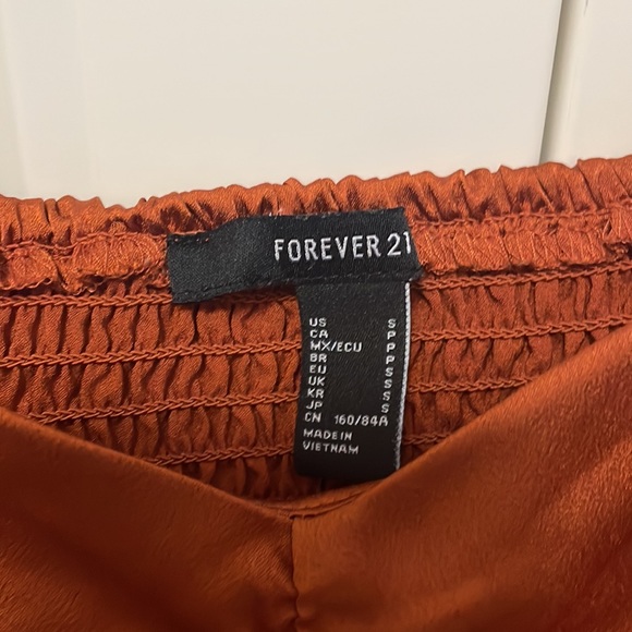 Rust Long Sleeve Crop Top - Picture 5 of 5